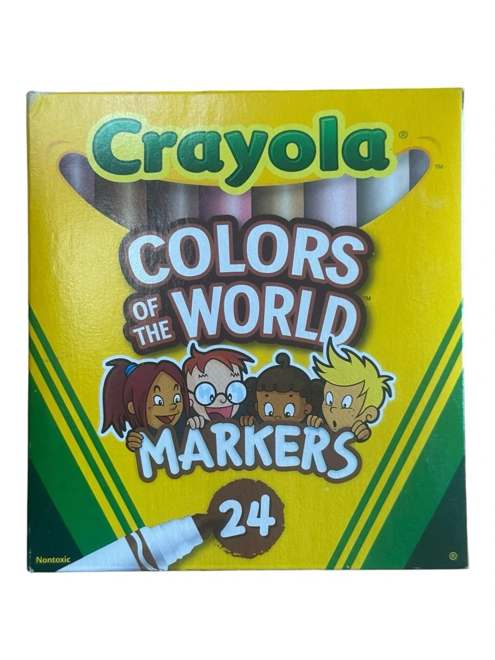 Crayola Colors of the World Markers 24 Count Broad Line Multicultural NEW